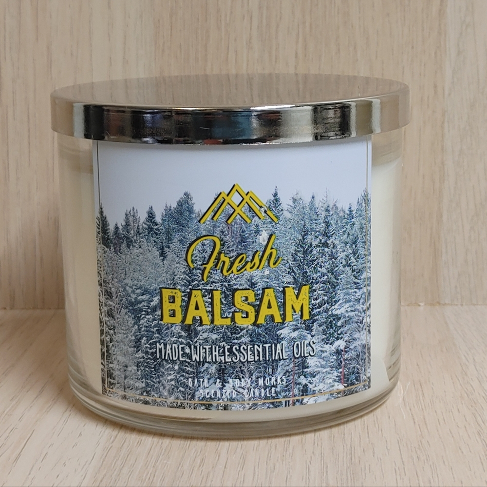 Bath & Body Works FRESH BALSAM Candle 3-Wick 14.5 oz Jar